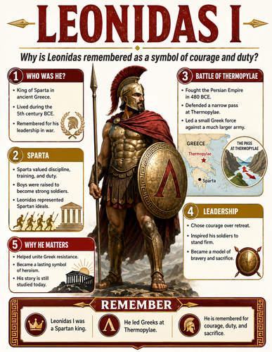 Leonidas I I Historical Figures I Infographic