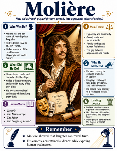 Molière I Historical Figures I Infographic