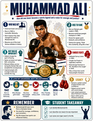 Muhammad Ali I Historical Figures I Infographic