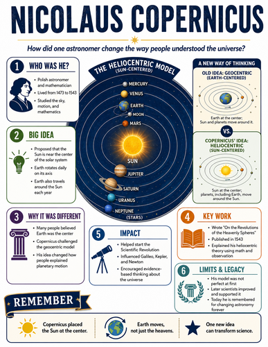 Nicolaus Copernicus I Historical Figures I Infographic