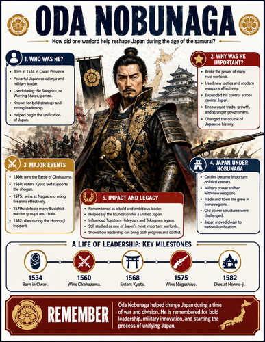 Oda Nobunaga I Historical Figures I Infographic
