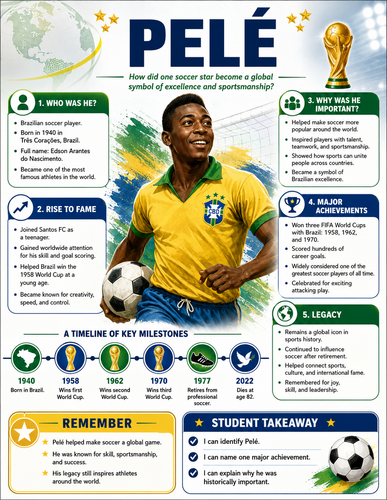 Pelé I Historical Figures I Infographic