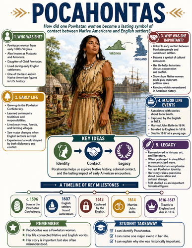 Pocahontas I Historical Figures I Infographic