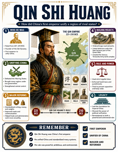 Qin Shi Huang I Historical Figures I Infographic