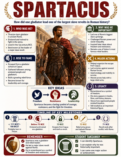 Spartacus I Historical Figures I Infographic