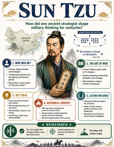 Sun Tzu I Historical Figures I Infographic