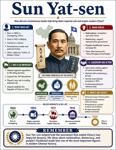 Sun Yat-sen I Historical Figures I Infographic