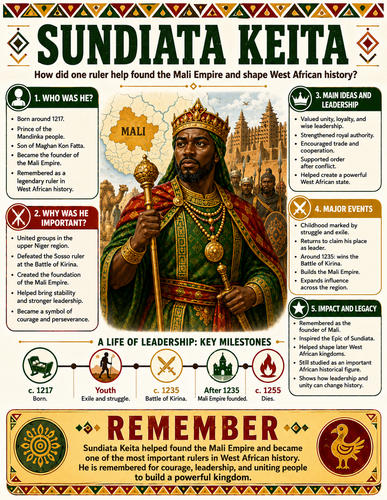 Sundiata Keita I Historical Figures I Infographic