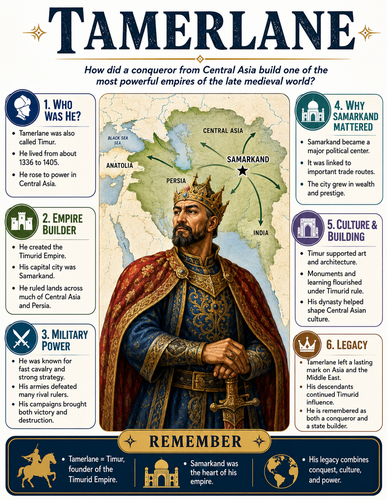 Tamerlane I Historical Figures I Infographic