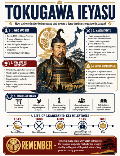 Tokugawa Ieyasu I Historical Figures I Infographic