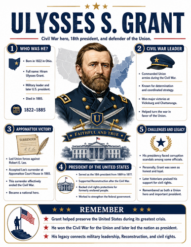 Ulysses S. Grant I Historical Figures I Infographic