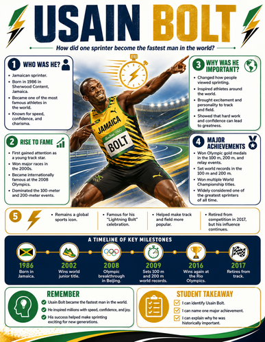 Usain Bolt I Historical Figures I Infographic