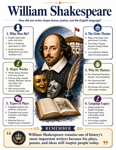 William Shakespeare I Historical Figures I Infographic