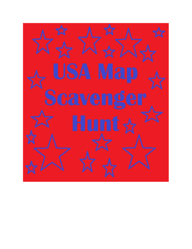 USA Map Scavenger Hunts
