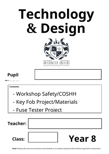 KS3 (year 8) - Project booklet resource