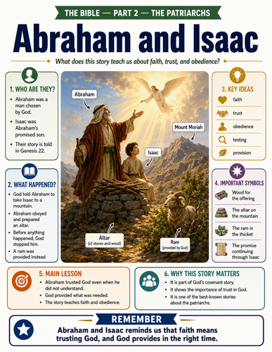 Abraham and Isaac I The Bible I Infographic