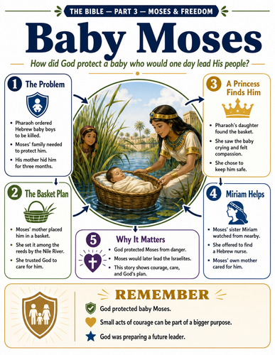 Baby Moses I The Bible I Infographic