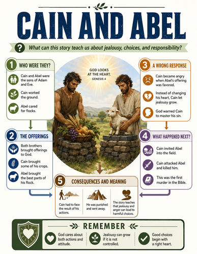 Cain and Abel I The Bible I Infographic