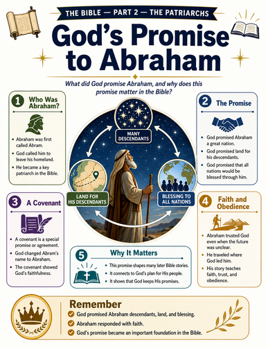 God's Promise to Abraham I The Bible I Infographic