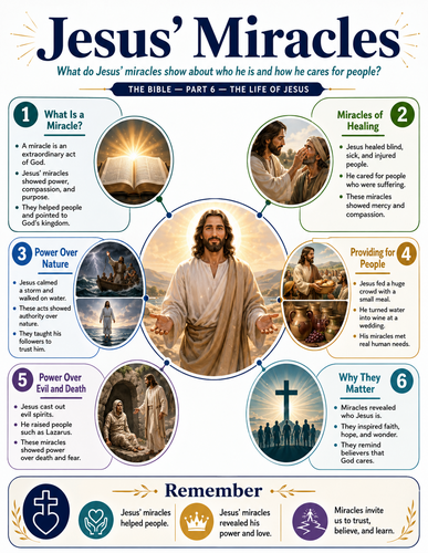 Jesus' Miracles I The Bible I Infographic