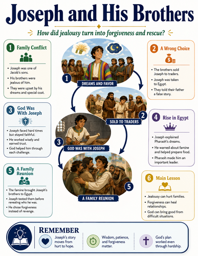 Joseph and His Brothers I The Bible I Infographic