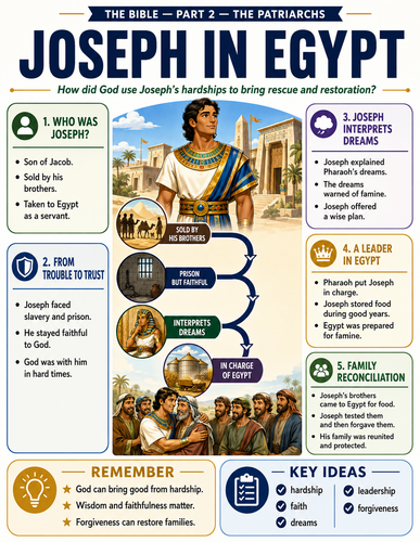 Joseph in Egypt I The Bible I Infographic
