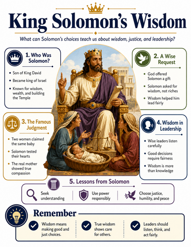 King Solomon's Wisdom I The Bible I Infographic