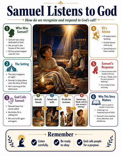 Samuel Listens to God I The Bible I Infographic