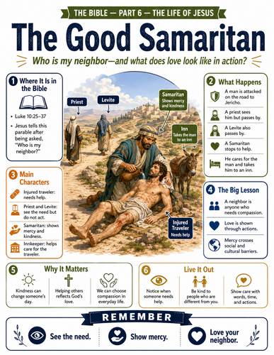 The Good Samaritan I The Bible I Infographic