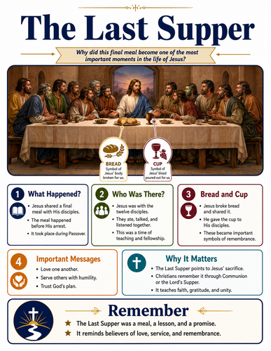 The Last Supper I The Bible I Infographic