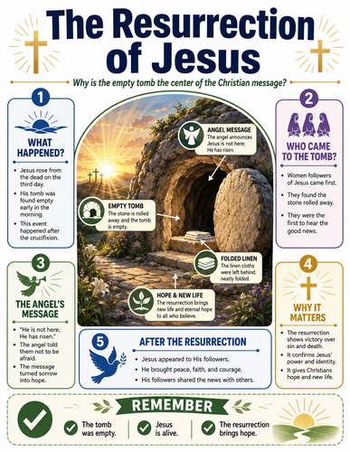 The Resurrection of Jesus I The Bible I Infographic