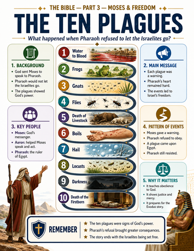 The Ten Plagues I The Bible I Infographic