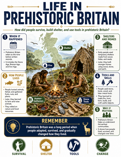 Life in Prehistoric Britain I Infographic