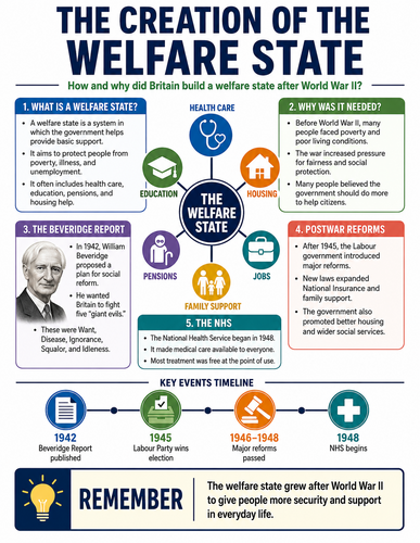 The Creation of the Welfare State I Infographic