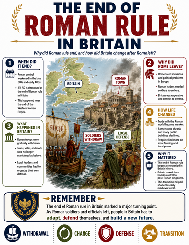 The End of Roman Rule in Britain I Infographic
