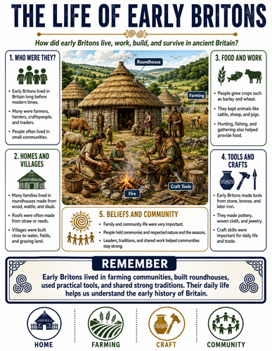 The Life of Early Britons I Infographic