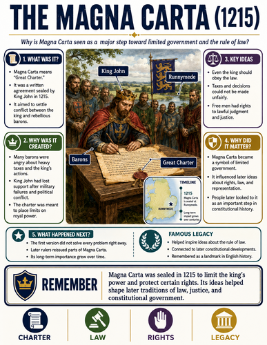 The Magna Carta - 1215 I Infographic