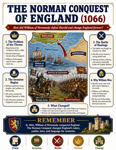 The Norman Conquest of England I Infographic