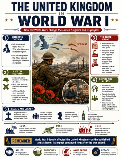 The United Kingdom in World War I I Infographic