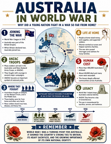 Australia in World War I I Infographic