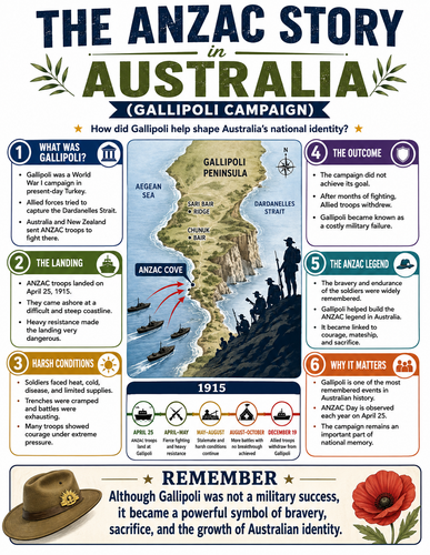 The Anzac Story in Australia I Infographic