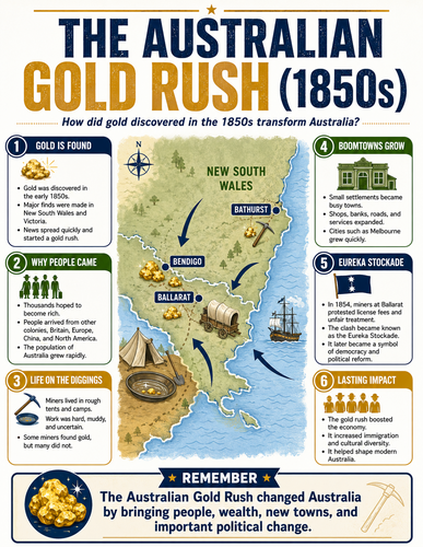 The Australian Gold Rush I Infographic