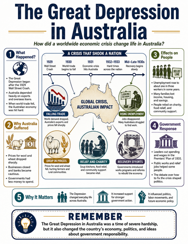 The Great Depression in Australia I Infographic