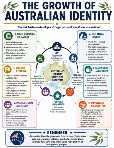The Growth of Australian Identity I Infographic