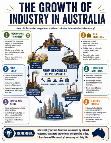 The Growth of Industry in Australia I Infographic