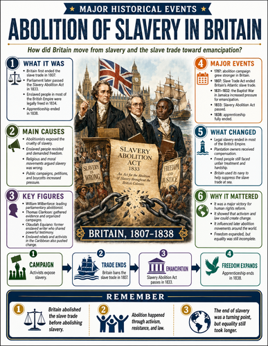 Abolition of Slavery in Britain I Infographic
