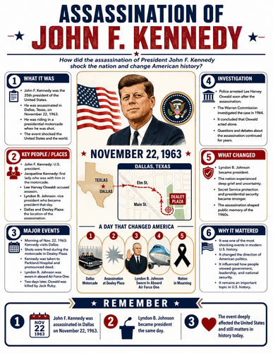 Assassination of John F. Kennedy I Infographic