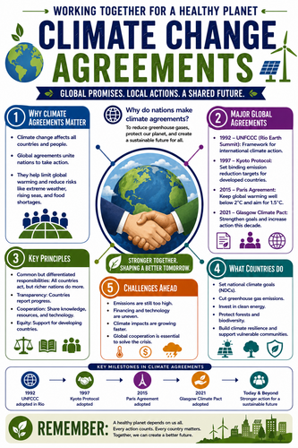 Climate Change Agreements I Infographic