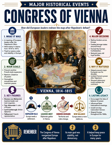Congress of Vienna I Infographic