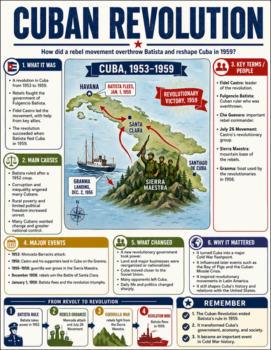 Cuban Revolution I Infographic